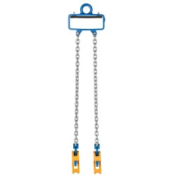 Tynnyrinostoketju hiiliteräksinen 2 haarainen G80 luokan 1 t työkuorma turvasalpalliset koukut