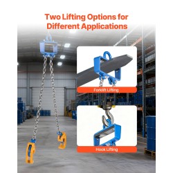 Tynnyrinostoketju hiiliteräksinen 2-haarainen G80-luokan 1 t työkuorma turvasalpalliset koukut