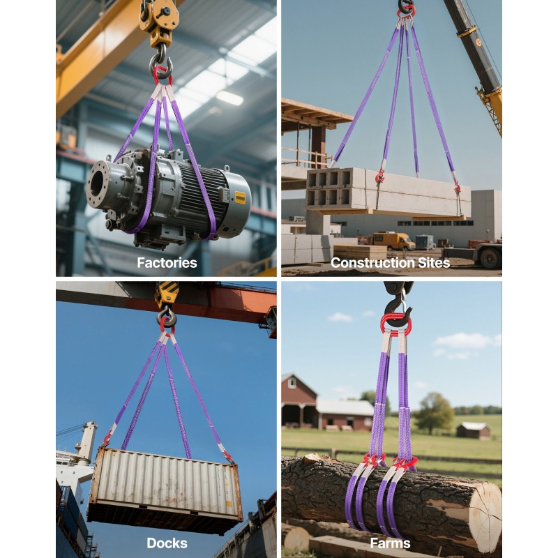 Polyesterinen kaksijalkainen nostoliinapari 2 kappaletta 150 cm 30 mm 2 t koukuilla