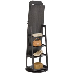 360 asteen kääntyvä korukaappi täyspitkällä peilillä MDF sametti lukittava ovi 160 cm