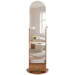 Korukaappi 360 asteen kääntyvä vapaasti seisova lasipeili samettivuori 1655 mm