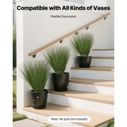 Keinotekoinen sipuliruoho PVC-muovinen 8 kpl 686 mm korkea sisä- ja ulkokäyttöön