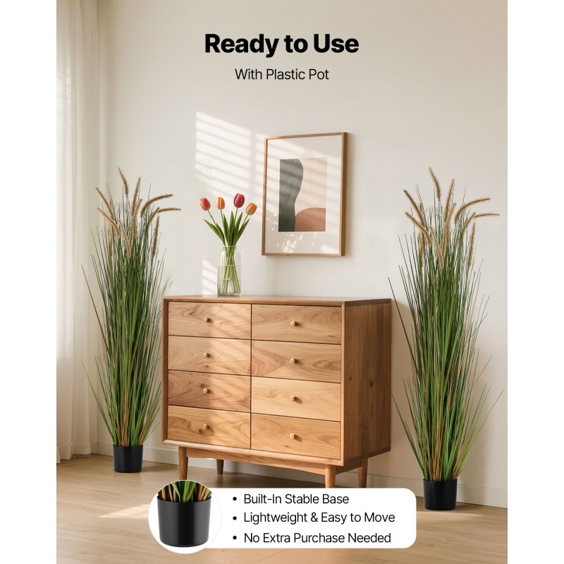 Keinotekoinen kortekasvi PP-ruukussa 2 kpl PVC-muovi korkeus 1499 mm