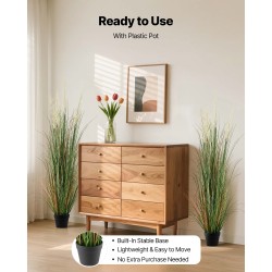 Keinotekoinen muovinen ruukkukasvi 2 kpl 1499 mm korkea sisä- ja ulkokäyttöön