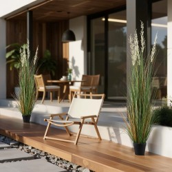 Keinotekoinen muovinen ruukkukasvi 2 kpl 1499 mm korkea sisä- ja ulkokäyttöön