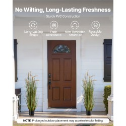 Keinotekoinen PVC kortekasvi ruukussa 2 kpl korkeus 1194 mm sisä ja ulkokäyttö