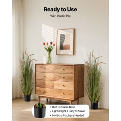 Keinotekoinen PVC kortekasvi ruukussa 2 kpl korkeus 1194 mm sisä ja ulkokäyttö