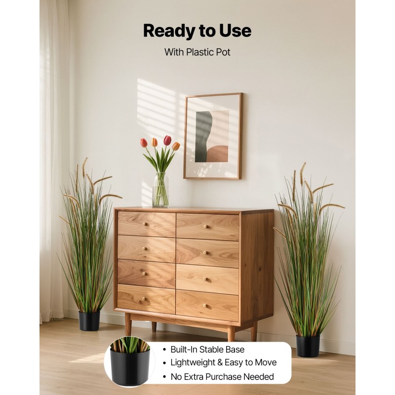 Keinotekoinen PVC kortekasvi ruukussa 2 kpl korkeus 1194 mm sisä ja ulkokäyttö