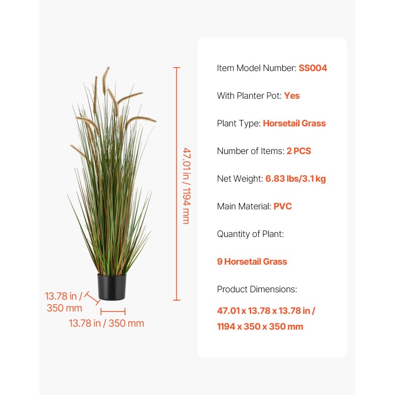 Keinotekoinen PVC kortekasvi ruukussa 2 kpl korkeus 1194 mm sisä ja ulkokäyttö