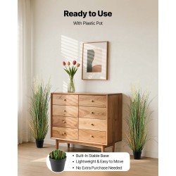 Tekoruukukasvit PVC-materiaalia 2 kpl korkeus 1194 mm sisä- ja ulkokäyttöön