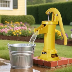 Käsikäyttöinen kaivopumppu valurauta hiiliteräs 7,6 metrin nostokorkeus ergonominen kahva ulkokäyttöön