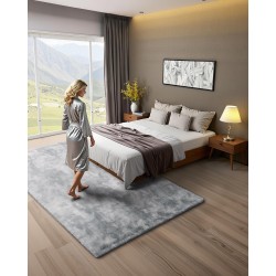 Nukkamatto sisäkäyttöön pitkäkarvainen 1,83 x 2,74 m liukuestopohja