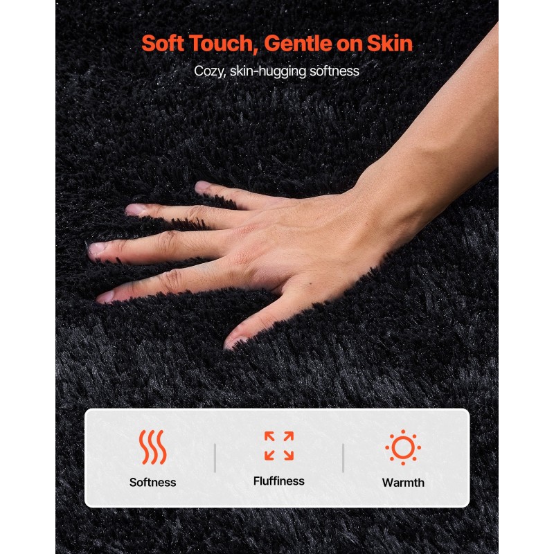 Nukkamatto 2,44 x 3,05 m paksu 35 mm nukka liukumaton pohja