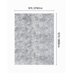 Aluematto 2,74 x 3,66 m pitkänukkainen 35 mm kolmikerroksinen liukuestopohjalla sisäkäyttöön