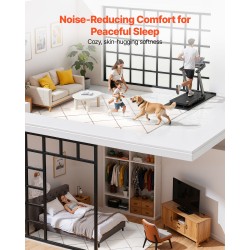 Pehmeä sisämatto 2,44 x 3,05 m beige TPR-liukuestepohja