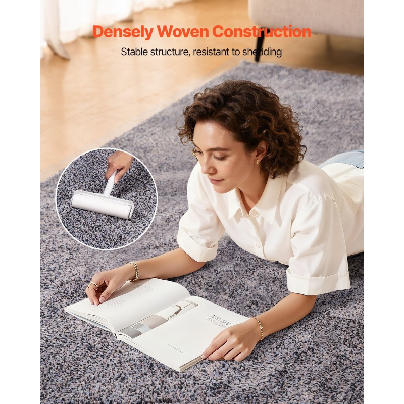 Pehmeä sisätilan nukkamatto TPR-liukuestopohjalla 2,74 x 3,66 m siniharmaa