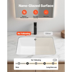 Tason alle asennettava suorakulmainen keraaminen posliiniallas 400 x 305 mm valkoinen