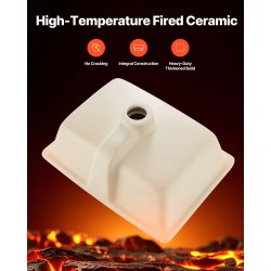 Tason alle asennettava suorakulmainen keraaminen posliiniallas 400 x 305 mm valkoinen