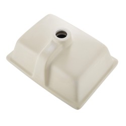 Tason alle asennettava suorakulmainen keraaminen posliiniallas 400 x 305 mm valkoinen