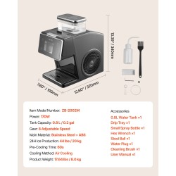 Hiutalejääkone ruostumattomasta teräksestä 20 kg vuorokaudessa 0,8 l säiliö kotikäyttöön