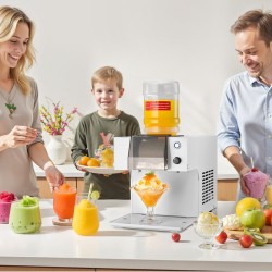 Lumihiutalejäälaite 1,8 l säiliö ruostumatonta terästä 60 kg vuorokaudessa