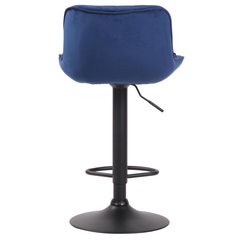 Samettipäällysteinen säädettävä baarijakkara modernilla muotoilulla