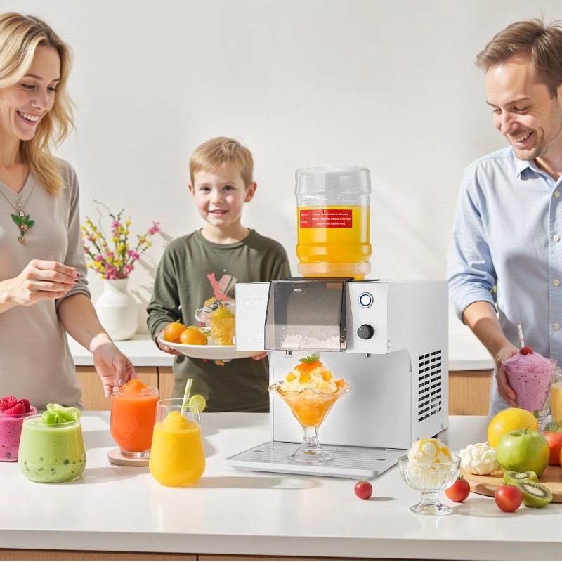 Hiutalejääkone 40 kilogrammaa vuorokaudessa 1,8 litran säiliö ruostumaton höyrystin kotiin