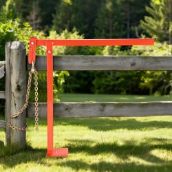 T-mallinen teräs tolpanirrotin aitatolpille 78 cm 300 kg 109 cm ketjulla