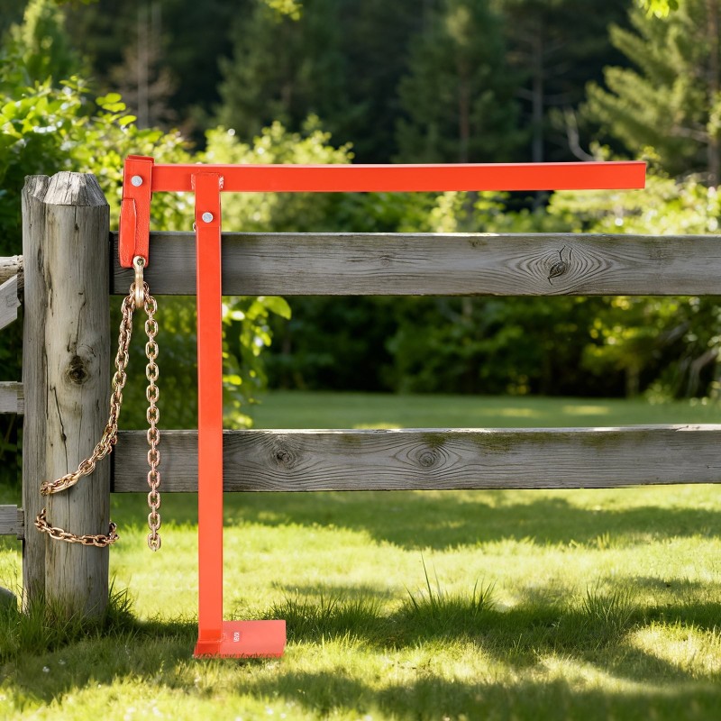 T-mallinen teräs tolpanirrotin aitatolpille 78 cm 300 kg 109 cm ketjulla