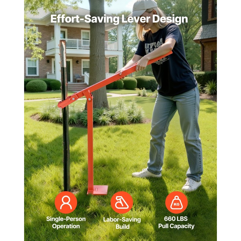 T-aitatolpan irrotustyökalu Q235-hiiliteräs 914 mm 500 kg kantavuus