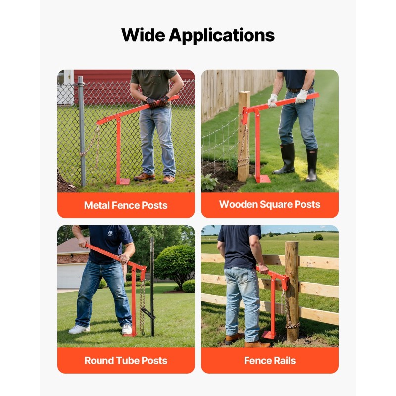 T-aitatolpan irrotustyökalu Q235-hiiliteräs 914 mm 500 kg kantavuus