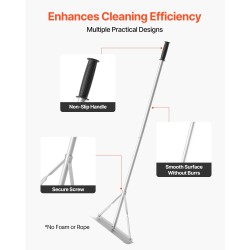 Maisematasoitusharava alumiinirunkoinen 1510 mm varsi 508 mm harapää asfaltin ja betonin tasoitukseen