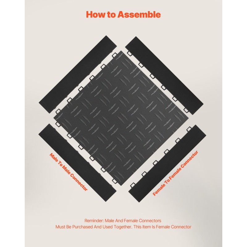 Reunalistasarja PP-muovia musta 15 kpl 305 x 60 mm autotallilaattoihin