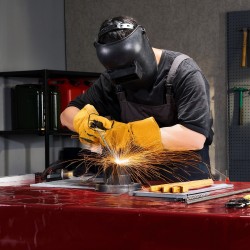 Hitsausverho 2-osainen sarja liekinkestävä vinyyli 1,74×2,34 m 6-tasoinen UV-suoja