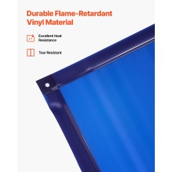 Hitsaussuojaseinä 1,74 x 1,74 m liekinkestävä vinyyli metallirunko pyörillä