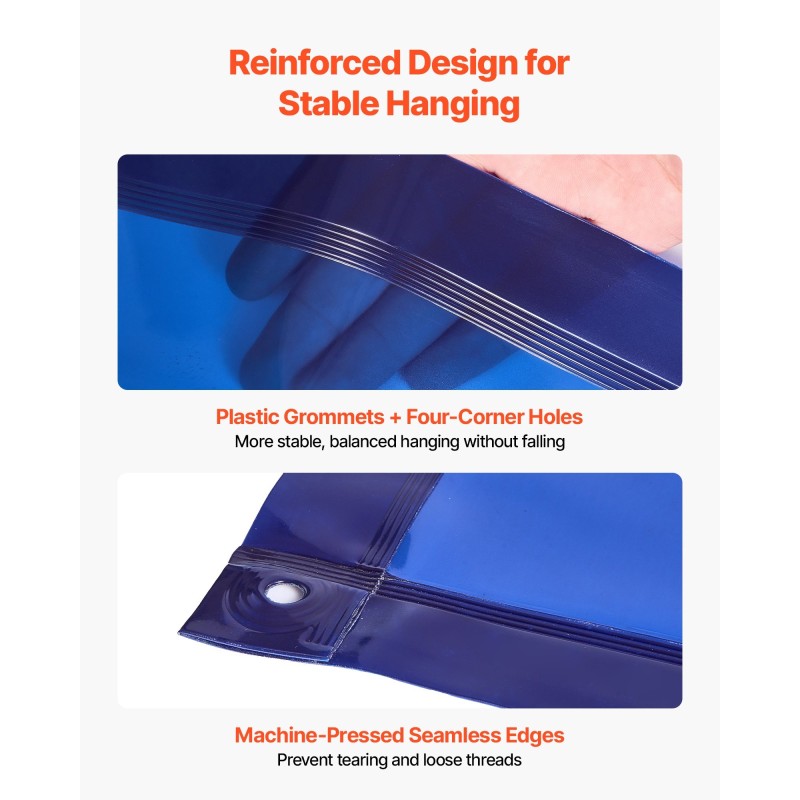 Hitsaussuojaseinä 1,74 x 1,74 m liekinkestävä vinyyli metallirunko pyörillä