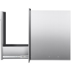 Ruostumattomasta teräksestä valmistettu ulkokeittiön liukuva jäte ja säilytyslaatikko harjatulla pinnalla