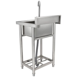 Apuallas syvä ruostumatonta terästä 410x330x220 mm vapaasti seisova koti ja ammattikäyttöön