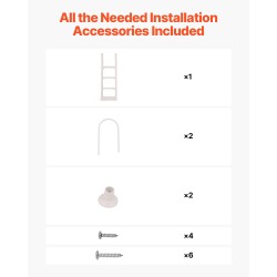 Uima-altaan 4-portainen tikas kaksoiskaiteilla muovi PE sopii 48–54 tuuman altaisiin