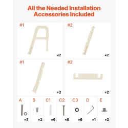 Allastikkaat PE-muovi 5-askelmaiset kaksoiskaiteilla 136 kilogramman enimmäiskuorma