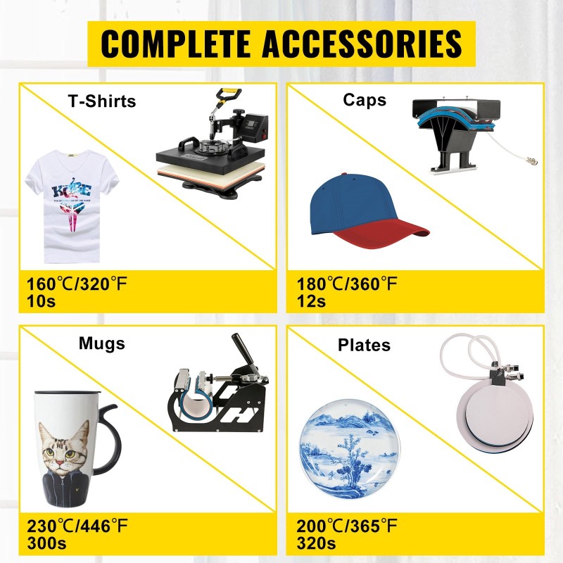 Viidentoista tuuman lämpöprässi ja neljäntoista tuuman vinyylileikkuri paketti