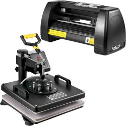 Viidentoista tuuman lämpöprässi ja neljäntoista tuuman vinyylileikkuri paketti