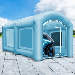 Täytettävä maalausteltta 210D oxford-kangas ja PVC 4x2,5x2,2 m autoille ja moottoripyörille