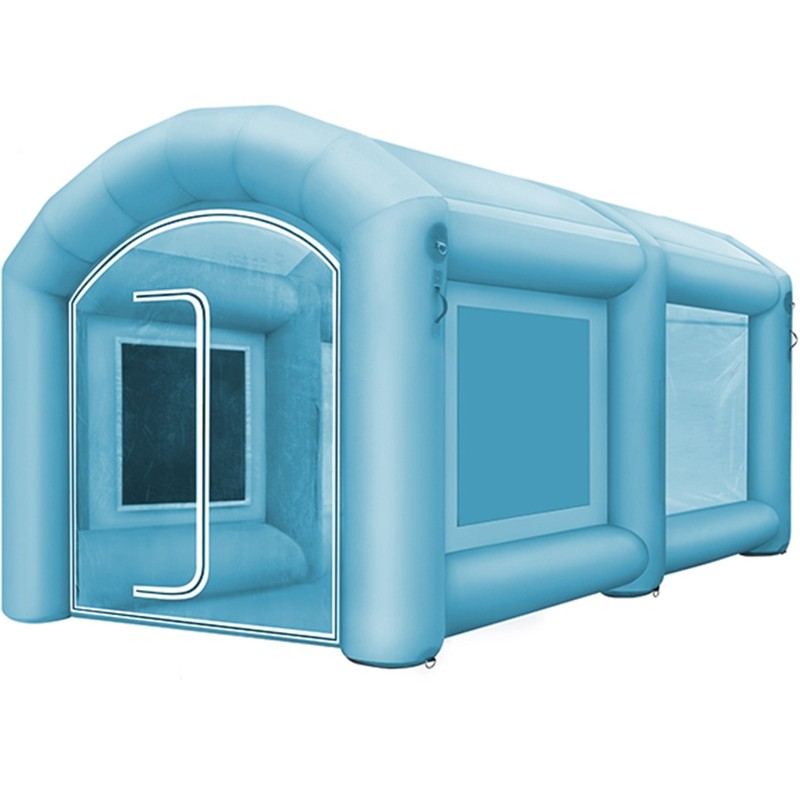 Täytettävä maalausteltta 210D oxford-kangas ja PVC 4x2,5x2,2 m autoille ja moottoripyörille