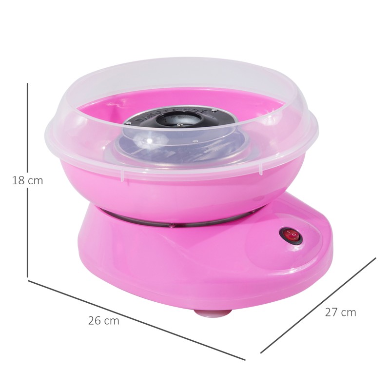 Hattarakone kotiin 550 W, korkeus 18 cm, ruostumaton teräs/PP, vaaleanpunainen