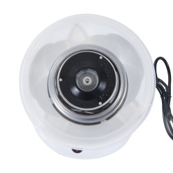 Hattarakone kotiin, valkoinen 450–550 W, 18 cm, sisältää mittalusikan ja 10 bambutikkua