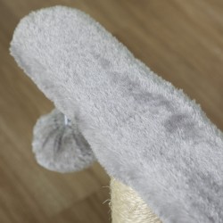 Pieni kissan raapimispuu tunnelilla ja leikkipalloilla, ruskea, 40 x 30 x 43 cm