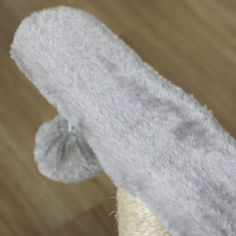 Pieni kissan raapimispuu tunnelilla ja leikkipalloilla, ruskea, 40 x 30 x 43 cm