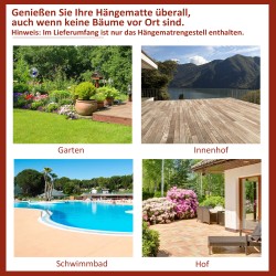 Riippumaton jalusta metallia 280 x 120 x 110 cm musta kantavuus 120 kg ulko- ja sisäkäyttöön