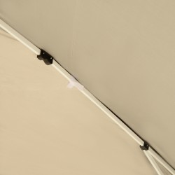 Pop up -paviljonki 2,95 x 2,95 m, musta, teräsrunko ja Oxford-kangas, UV-suojaus